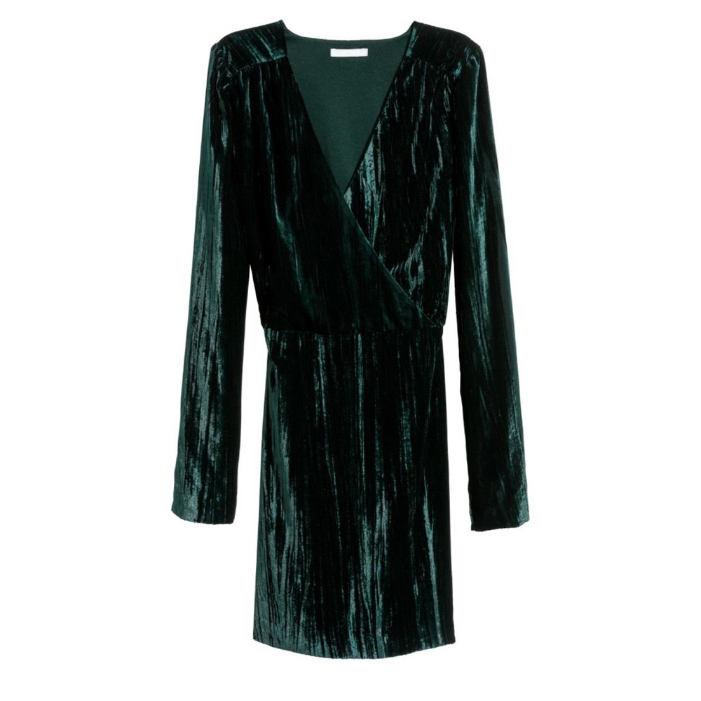 H&M Crushed Velvet Mini Dress